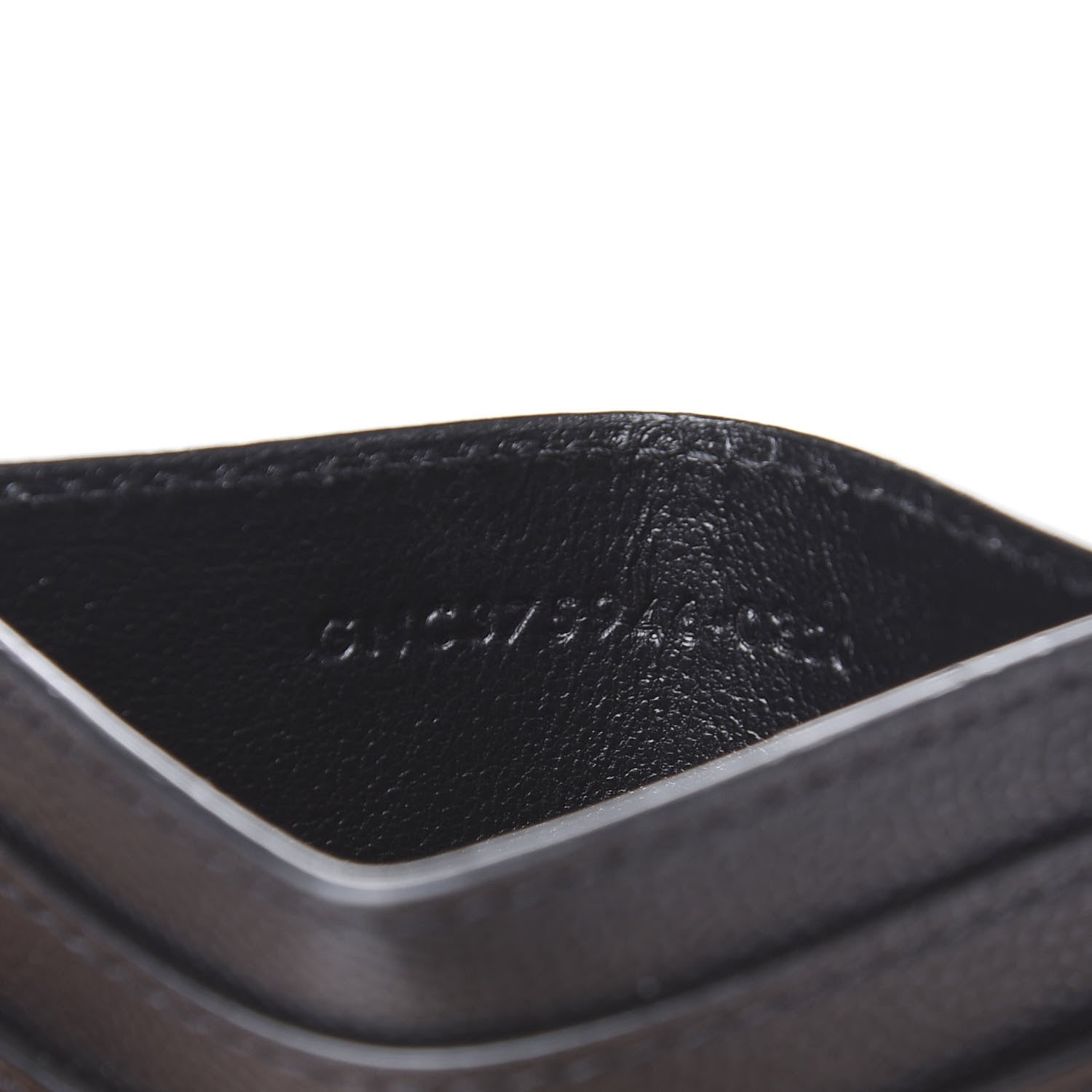 Saint Laurent Grain De Poudre Card Case Black 6 of 7