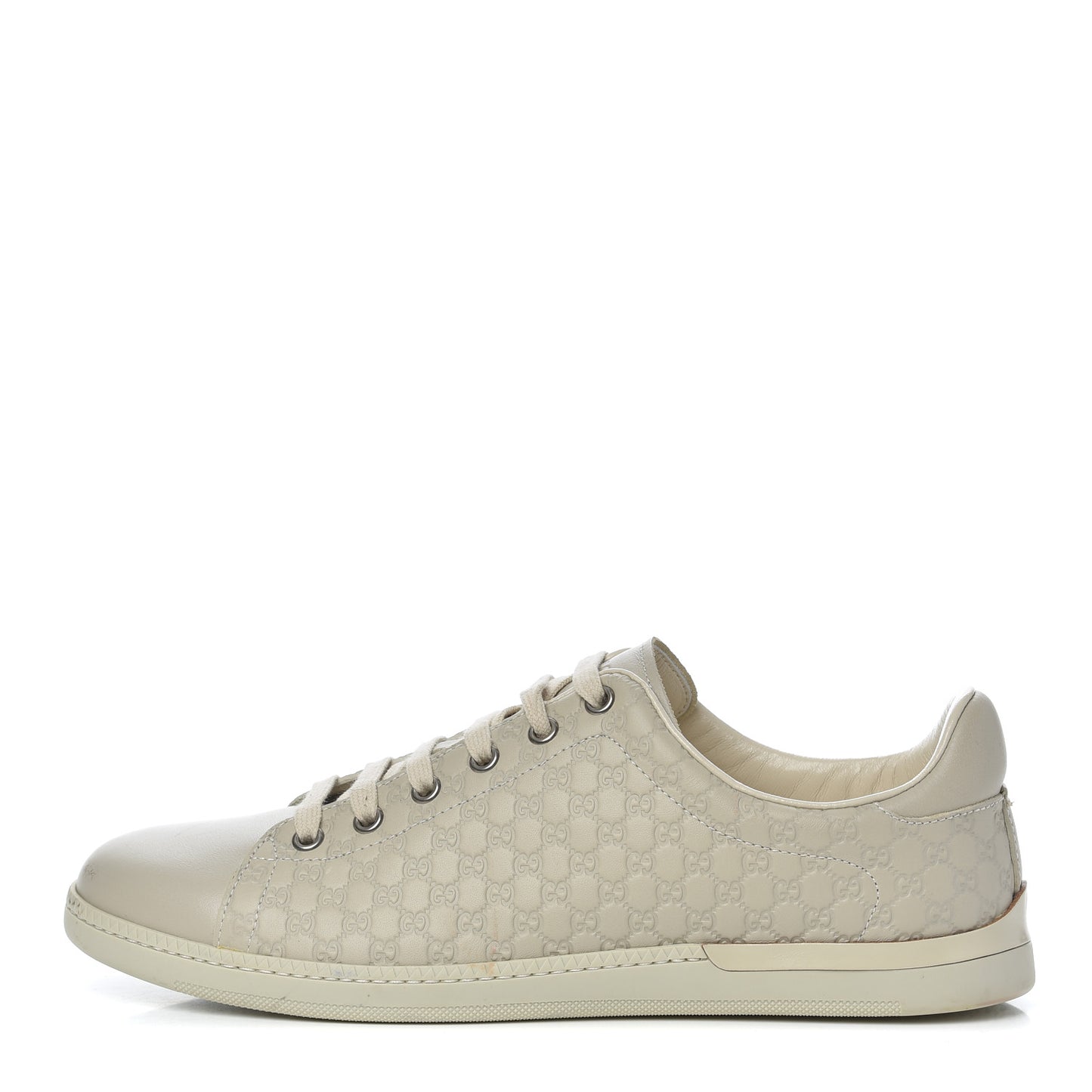 Soft Microguccissima Womens Sneakers 38.5 Mystic White