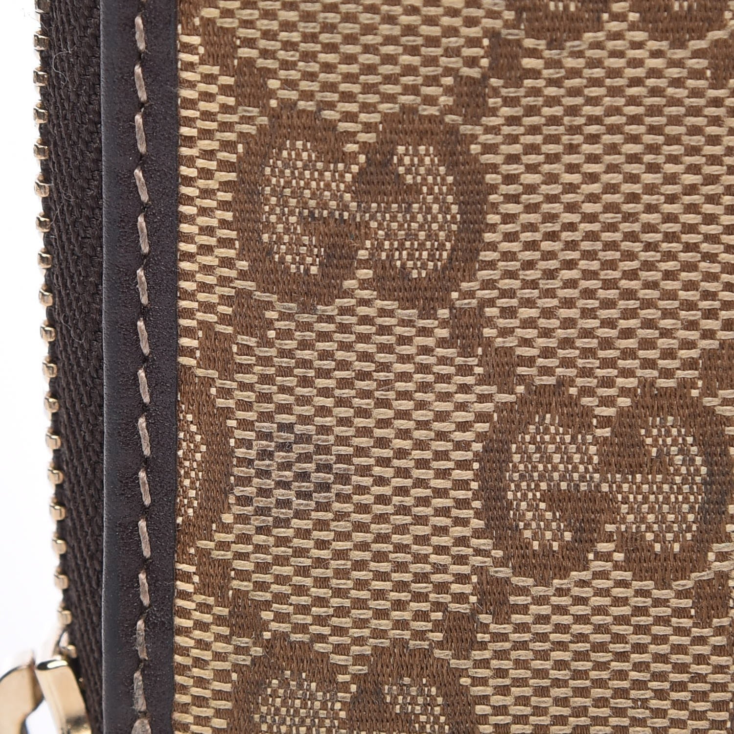 Gucci Monogram Zip Around Card Case Brown 8 of 11