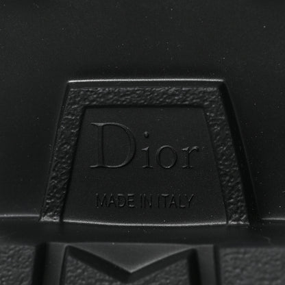 Christian Dior Brushed Calfskin Rubber Dior Code Cap Toe Lug Sole 15mm Loafers 36.5 Black 7 of 8