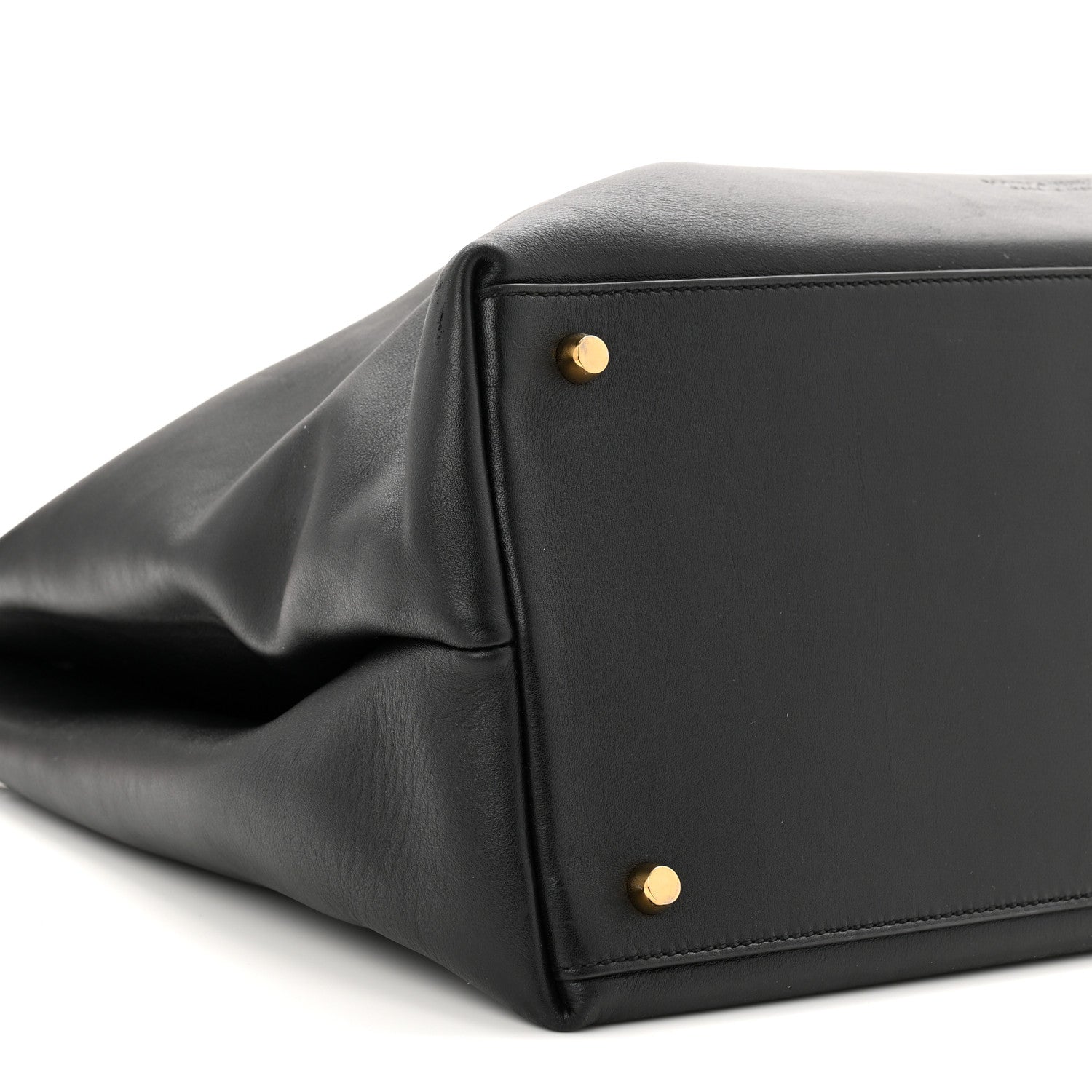 Bottega Veneta Silky Calfskin Large Andiamo Shoulder Bag Black 8 of 10