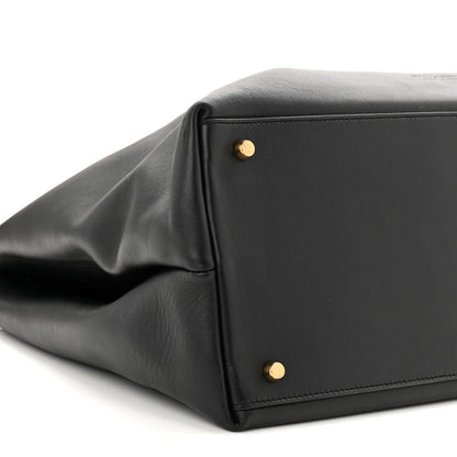 Bottega Veneta Silky Calfskin Large Andiamo Shoulder Bag Black 8 of 10