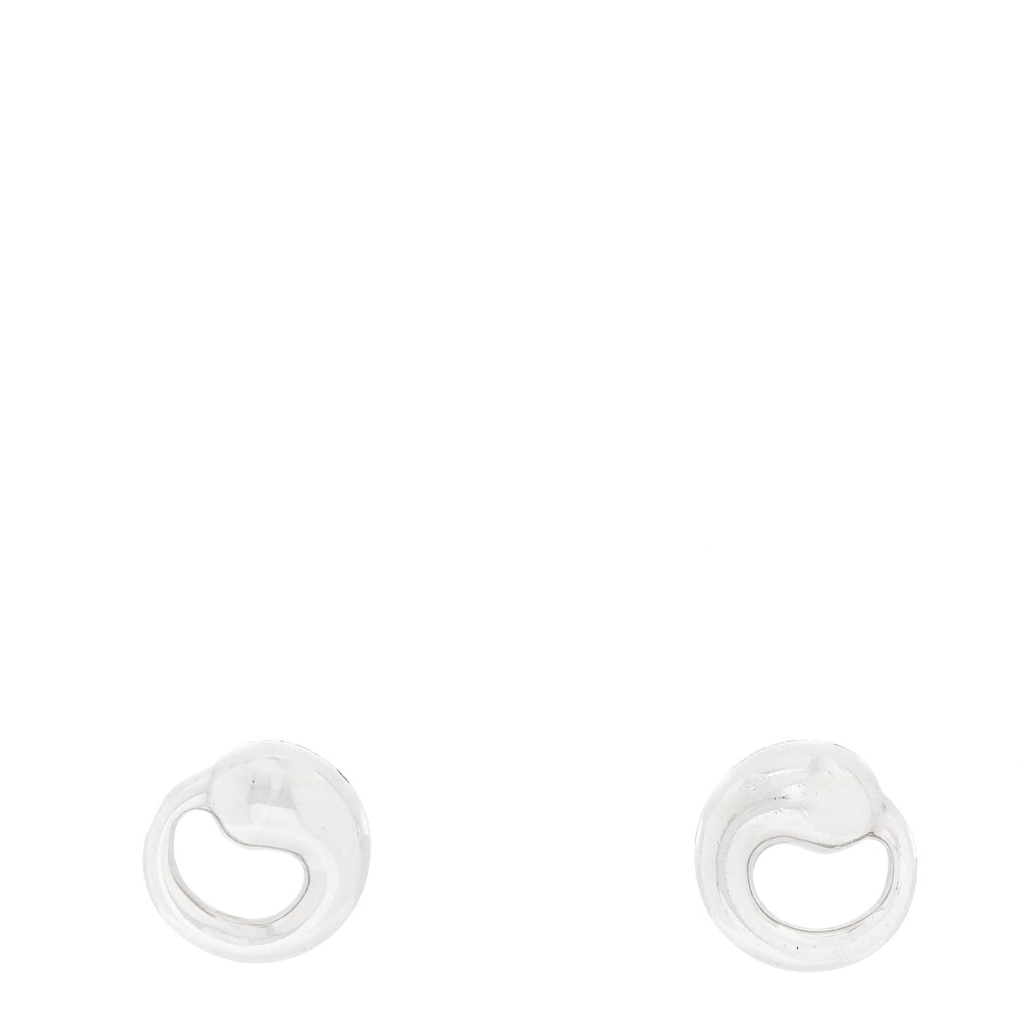 Sterling Silver 11mm Elsa Peretti Eternal Circle Earrings