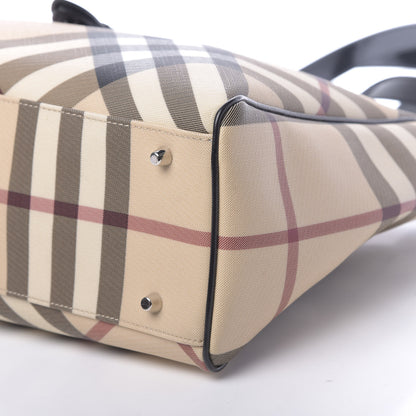 Burberry Nova Check Jeannie Diaper Bag Black 12 of 12