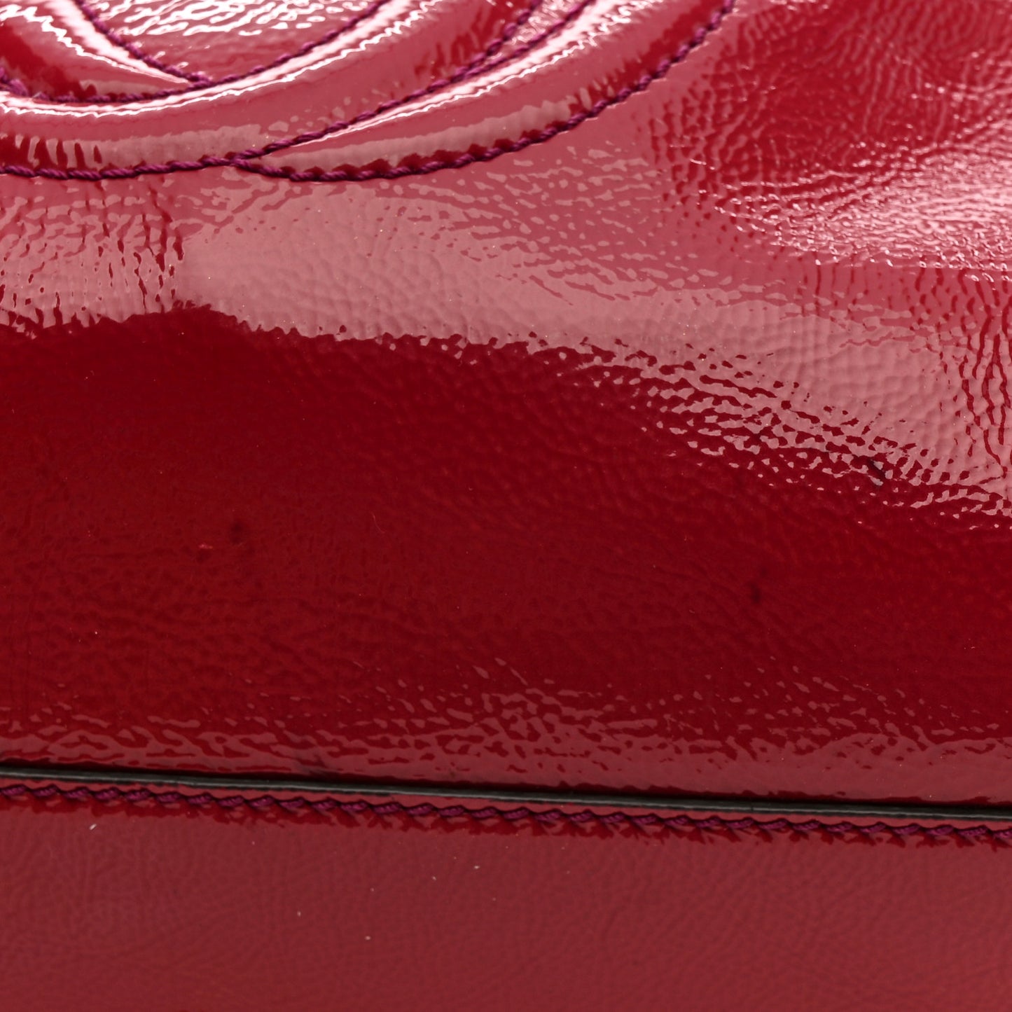 Patent Small Soho Shoulder Bag Bright Bougainvillea
