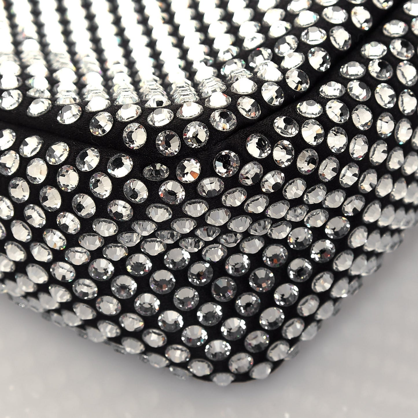 Satin Crystal Mini Re-Edition 2000 Bag Cristal