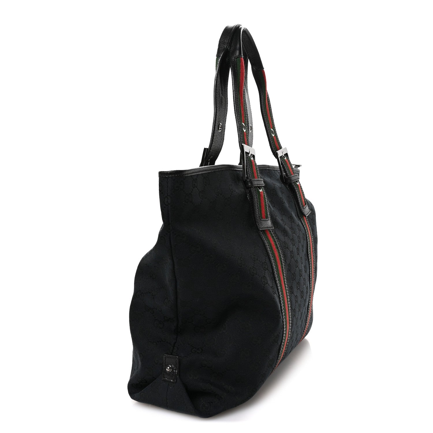 Gucci Monogram Web Large Joy Tote Black 3 of 10