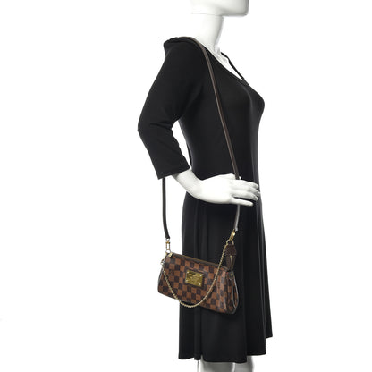 Louis Vuitton Damier Ebene Eva Clutch 2 of 13