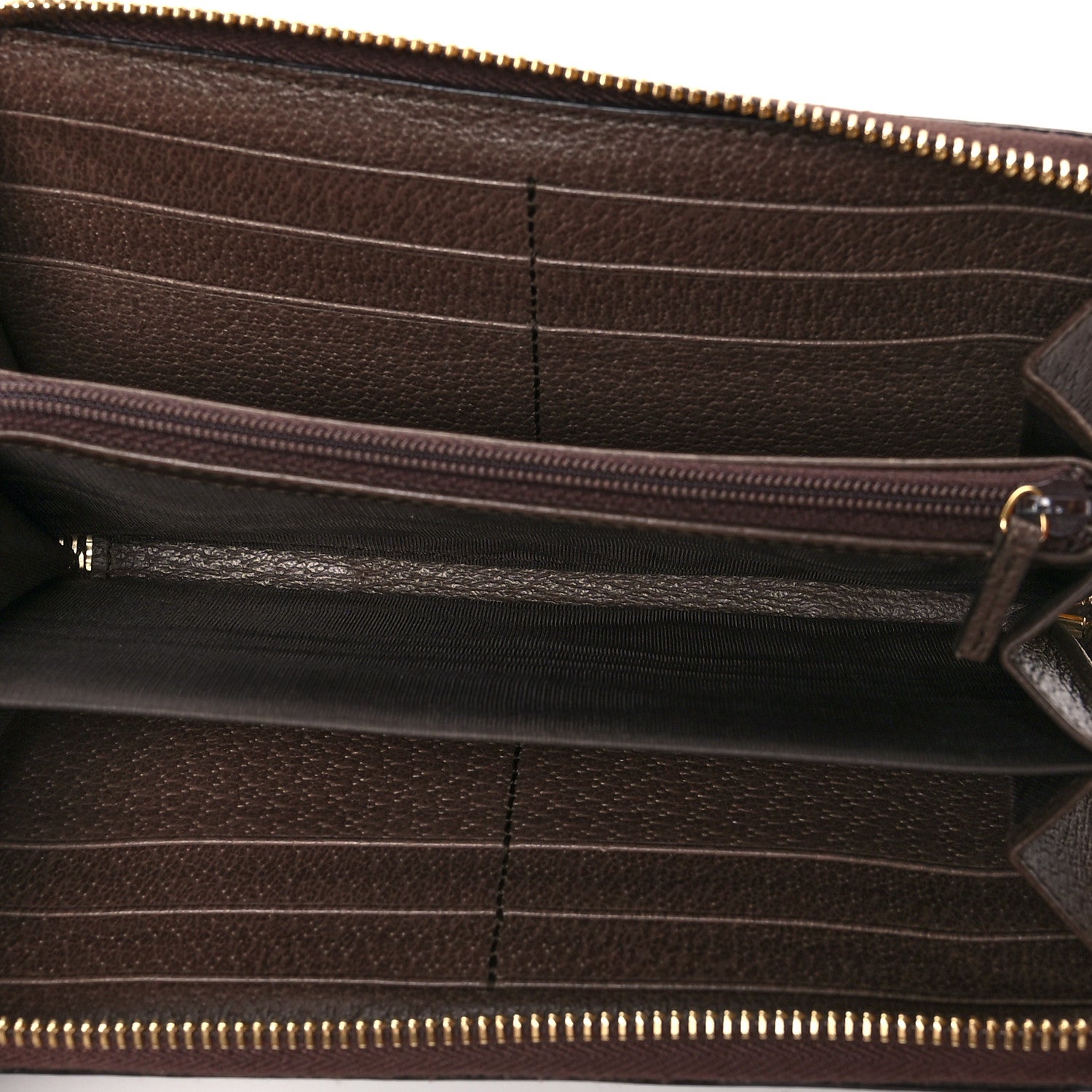Gucci GG Supreme Monogram Web Ophidia Zip Around Wallet Brown 5 of 7