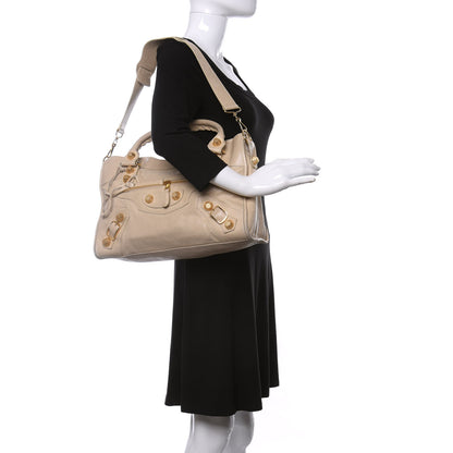 Balenciaga Agneau Giant 21 Gold Hardware City Praline 2 of 12