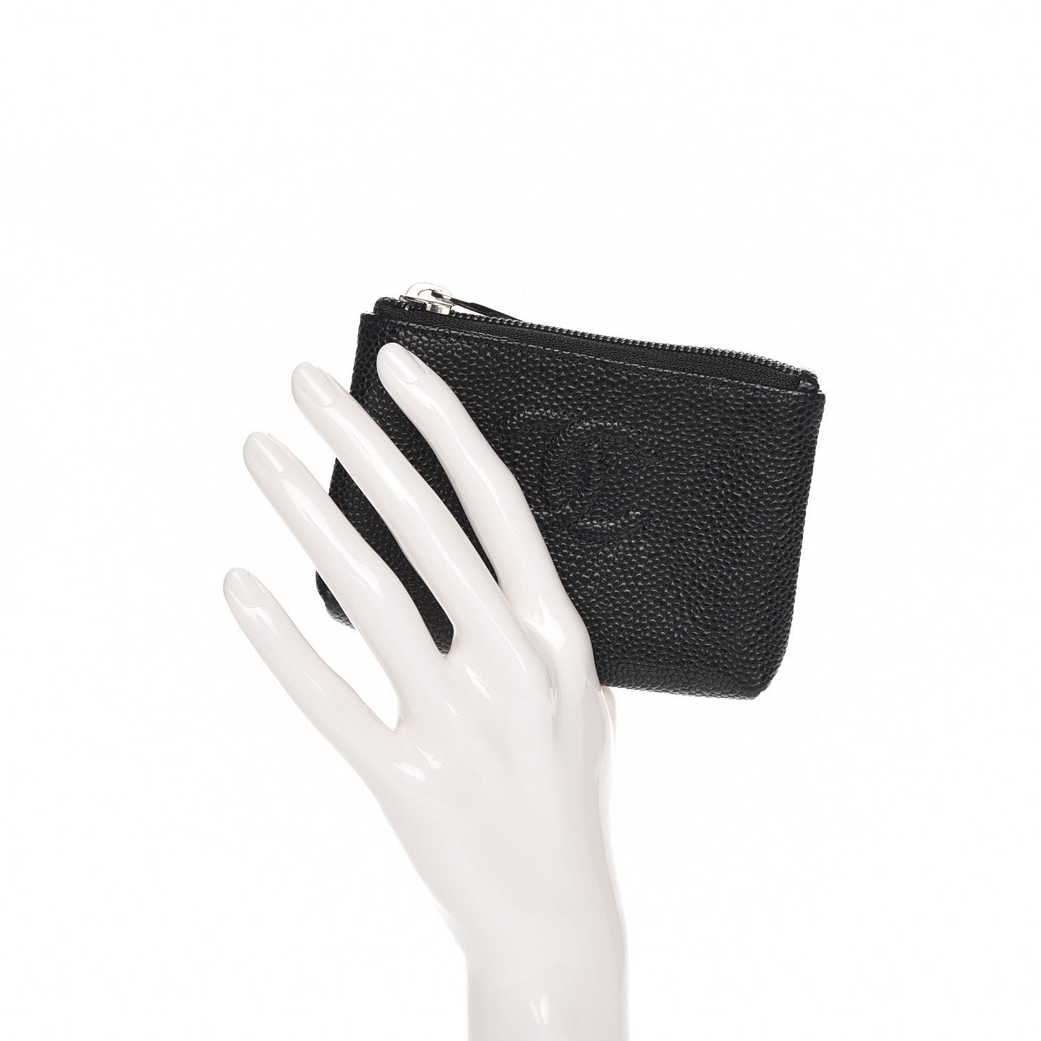 Chanel Caviar Timeless CC Key Holder Black 2 of 8