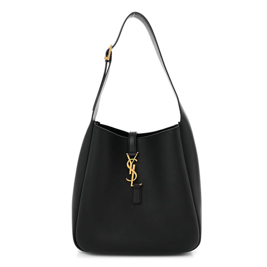 Smooth Calfskin Small Le 5 A 7 Soft Hobo Black