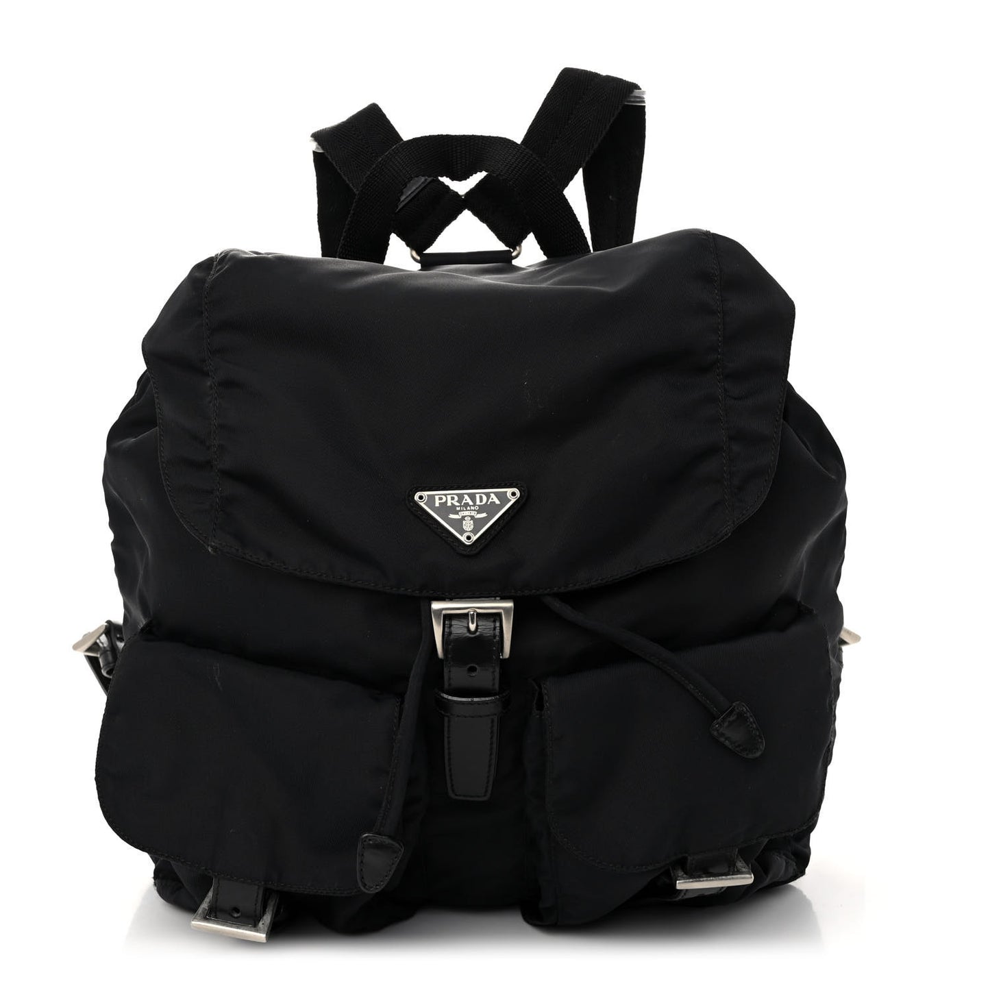 Nylon Vela Medium Backpack Black