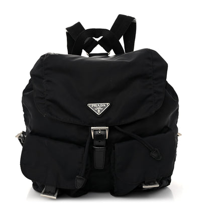 Prada Nylon Vela Medium Backpack Black 1 of 9