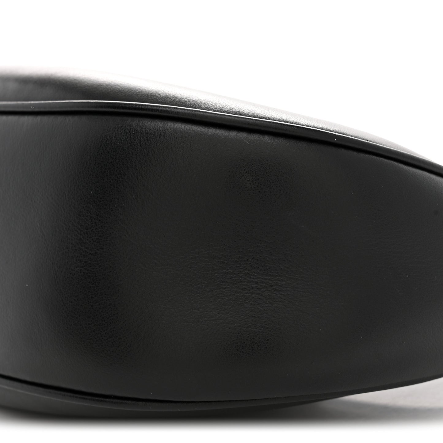 Smooth Calfskin Medium Strap Ava Triomphe Shoulder Bag Black