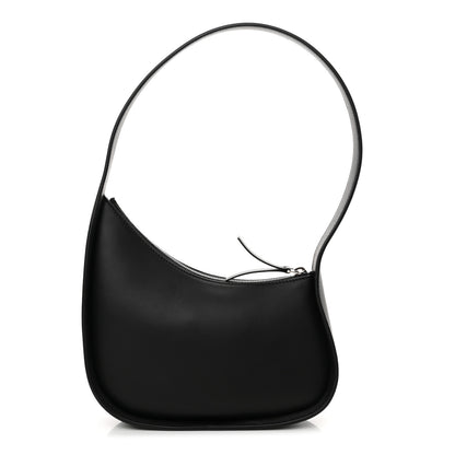 The Row Smooth Calfskin Half Moon Shoulder Bag Black 1 of 10
