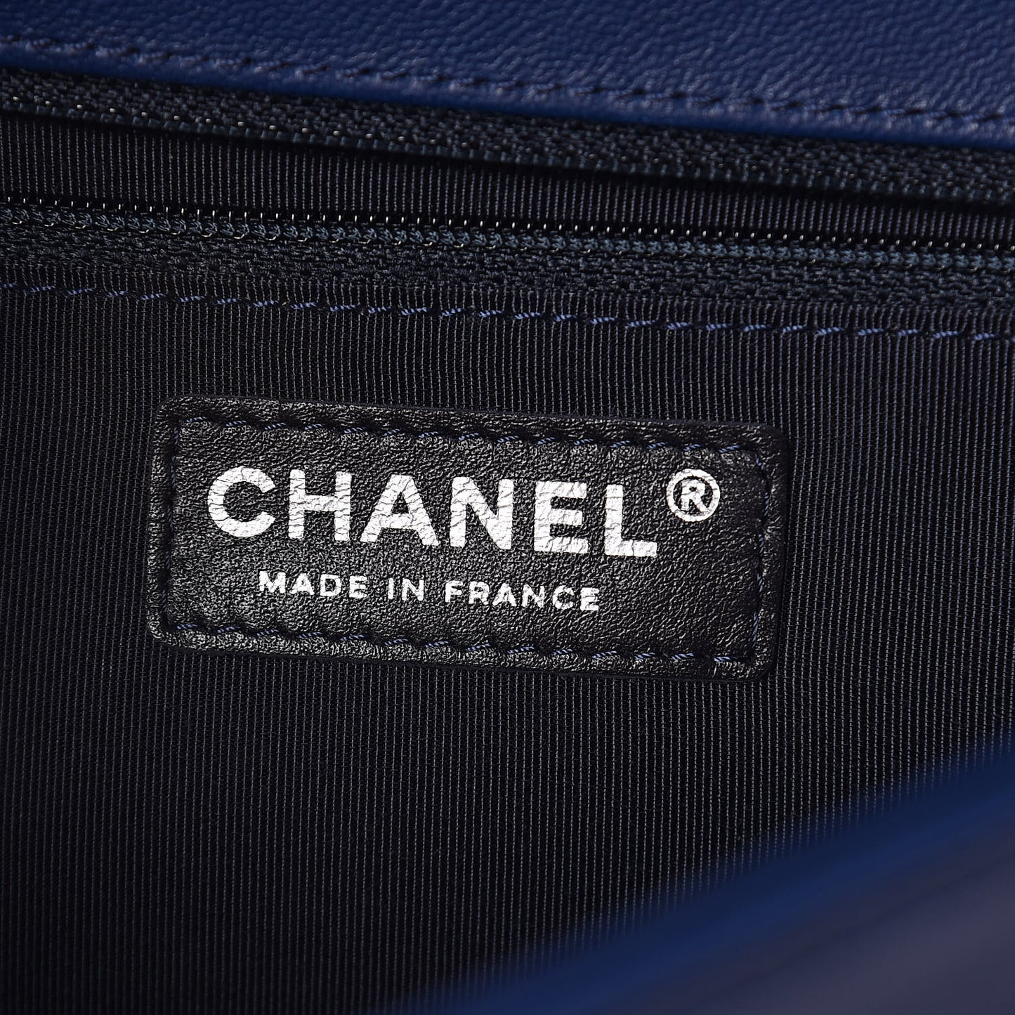 Lambskin Quilted New Medium Boy Flap Dark Blue