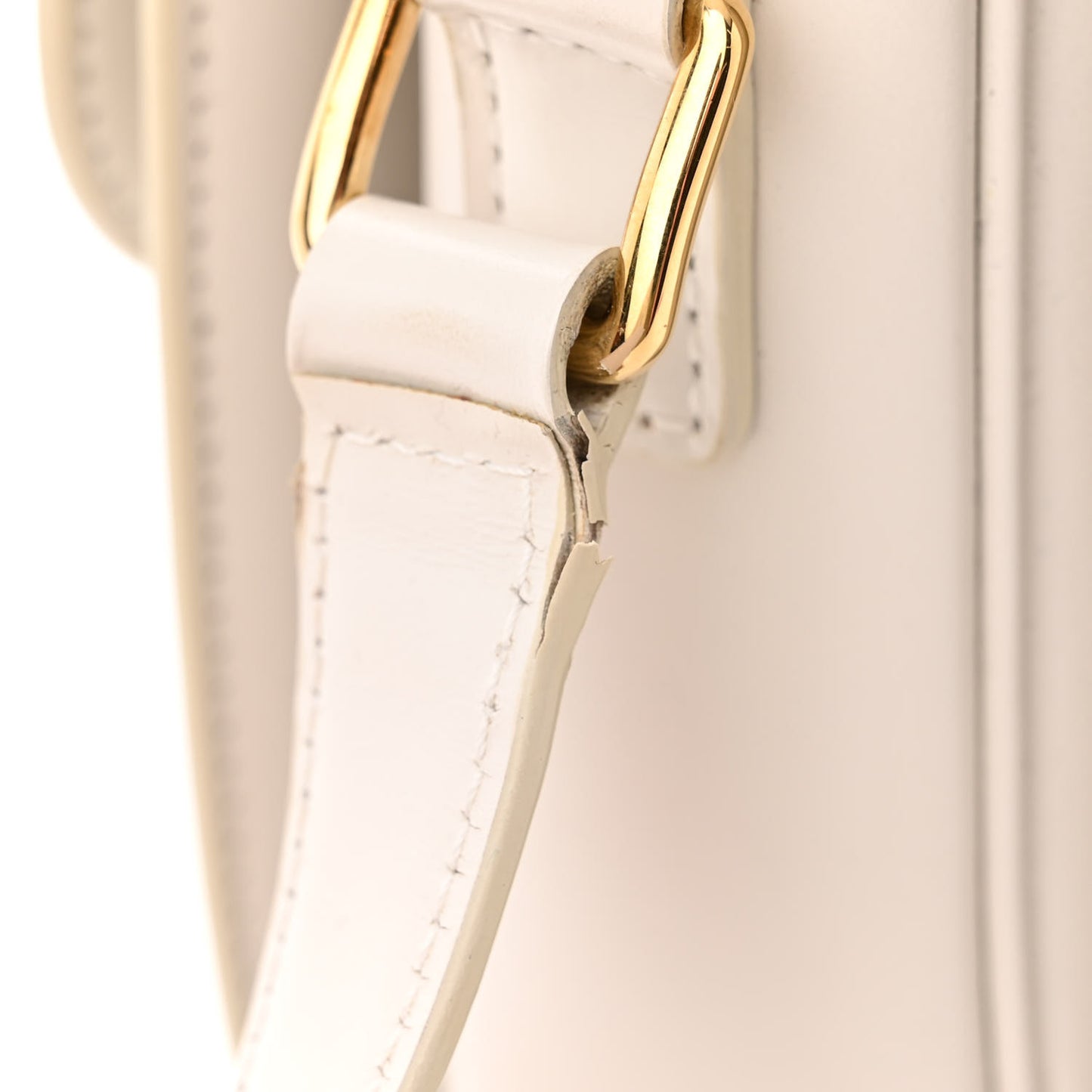 Shiny Calfskin Medium Triomphe White