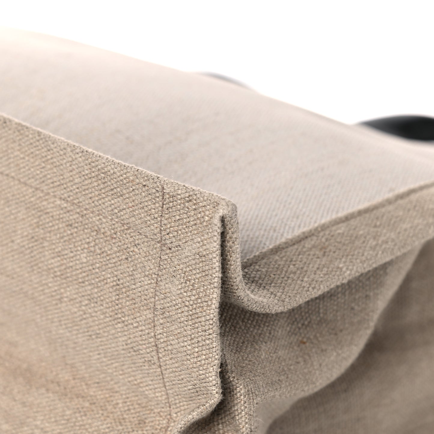 Linen Calfskin Rive Gauche Tote Optic White
