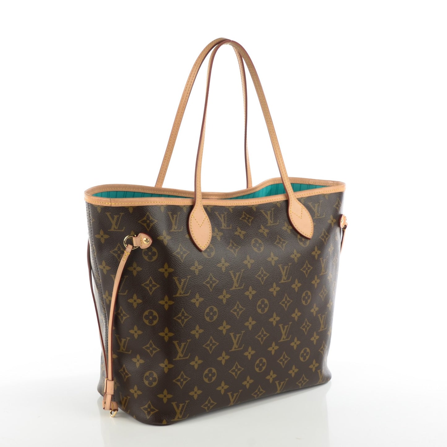 Monogram V Neverfull MM Turquoise