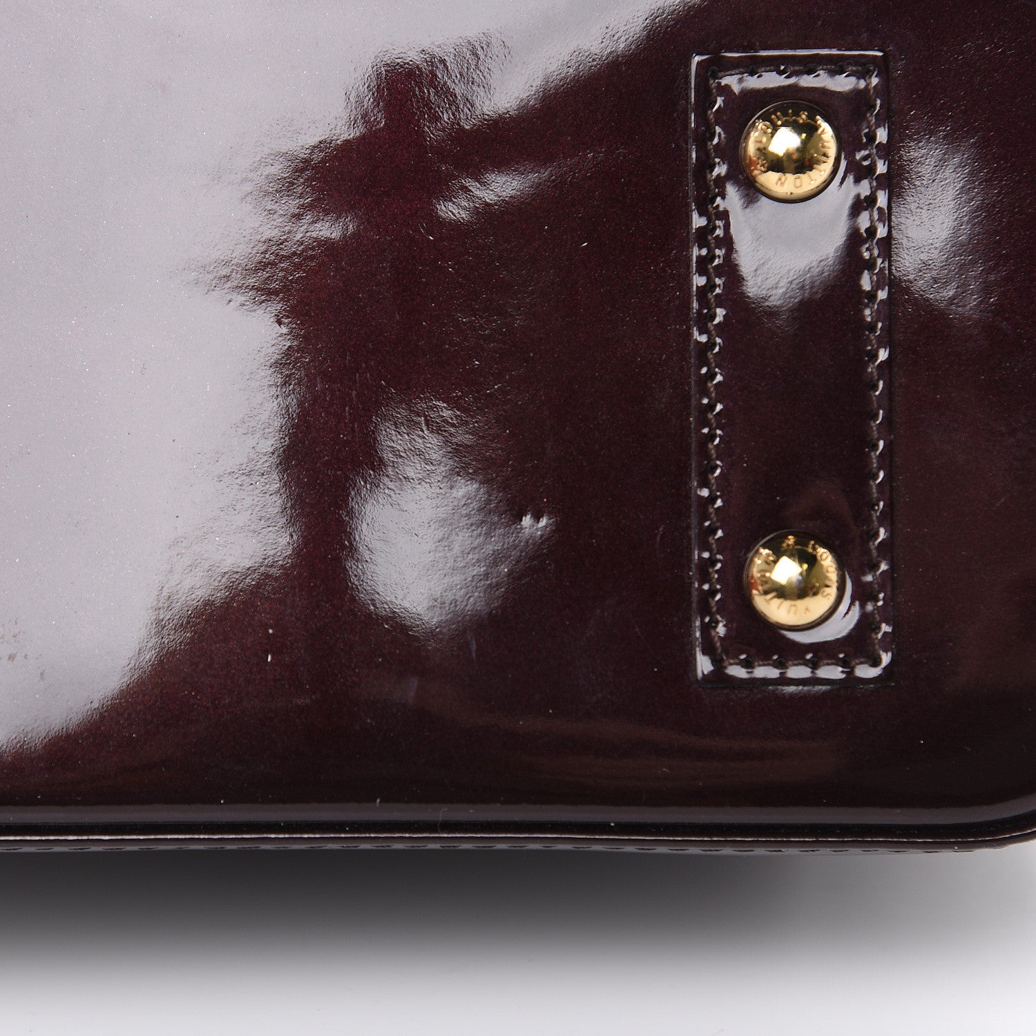 Louis Vuitton Vernis Alma BB Amarante 10 of 11