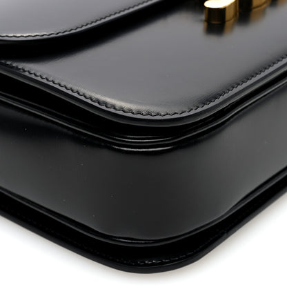 Celine Shiny Calfskin Medium Triomphe Black 8 of 9