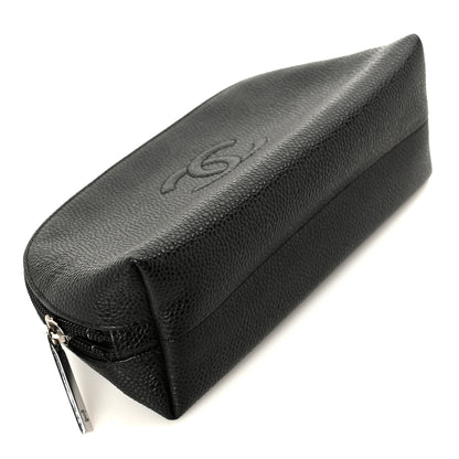 Chanel Caviar Timeless CC Cosmetic Pouch Black 4 of 8