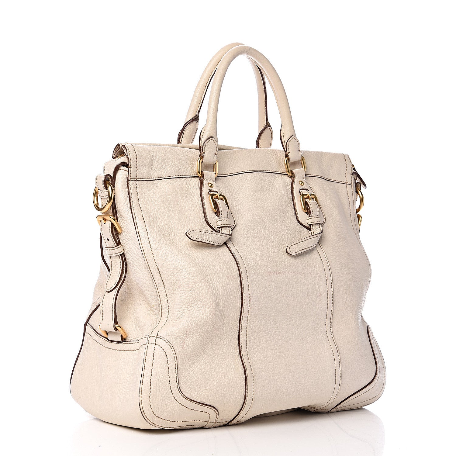 Prada Cervo Antik Tote Cera 2 of 26