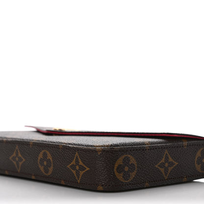 Louis Vuitton Monogram LV Love Lock Pochette Felicie Chain Wallet 8 of 9