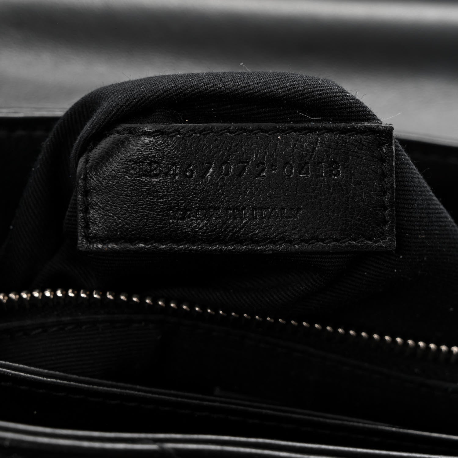 Saint Laurent Calfskin Y Quilted Monogram Toy Loulou Crossbody Bag Black 8 of 12