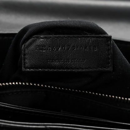 Saint Laurent Calfskin Y Quilted Monogram Toy Loulou Crossbody Bag Black 8 of 12