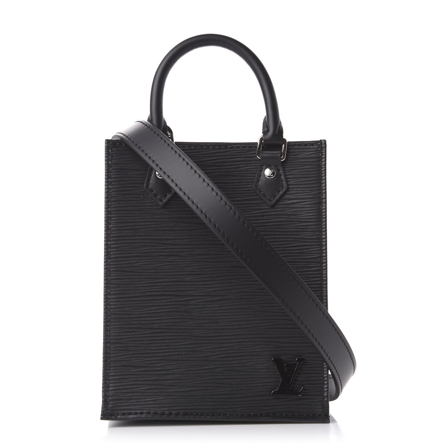 Louis Vuitton Epi Petit Sac Plat Black 1 of 11