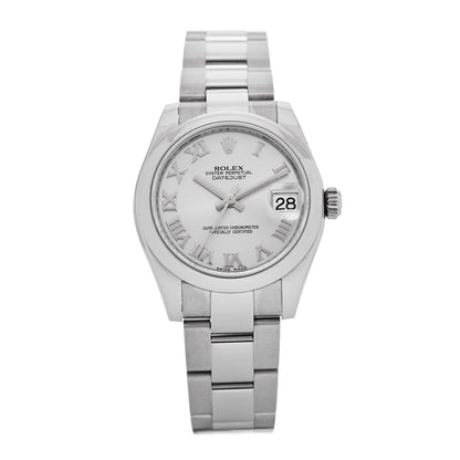 Rolex Stainless Steel 31mm Oyster Perpetual Datejust Watch Silver Roman 178240 1 of 5
