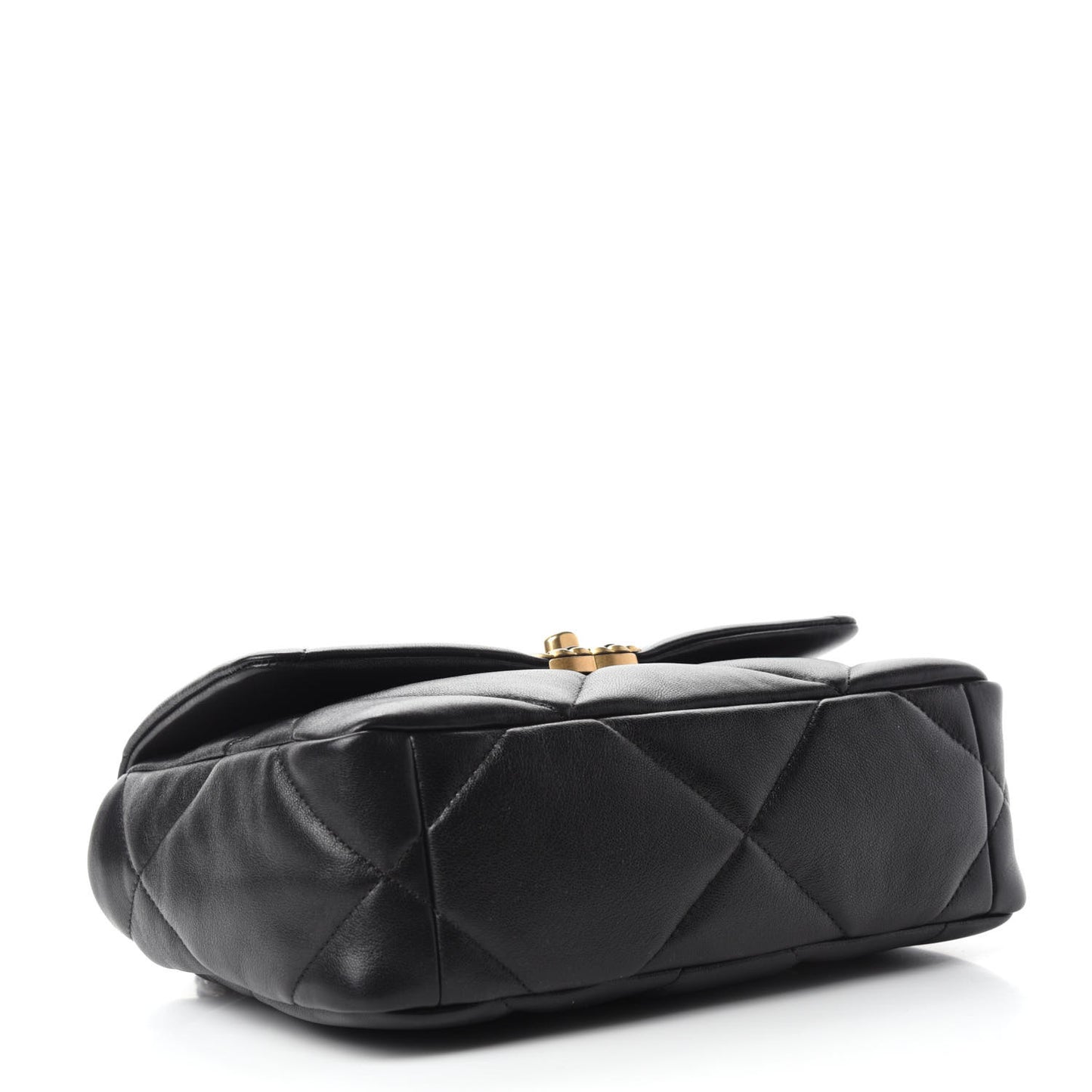 Lambskin Quilted Medium Chanel 19 Flap Black