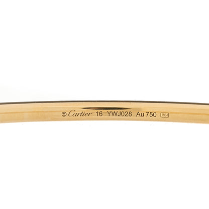 Cartier 18K Yellow Gold Diamond Etincelle de Cartier Bangle Bracelet 16 3 of 3