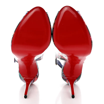 Christian Louboutin Patent Starlight Hot Chick Slingback Alta 120 Pumps 37.5 Multicolor 5 of 12