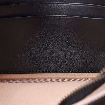 Gucci Calfskin Matelasse Mini GG Marmont Chain Crossbody Bag Black 5 of 8