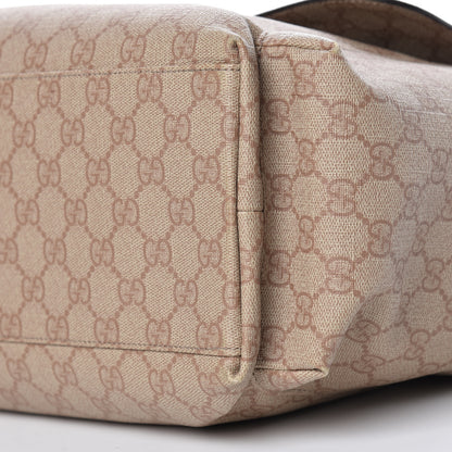 Gucci GG Supreme Monogram Messenger Diaper Bag Beige 11 of 11