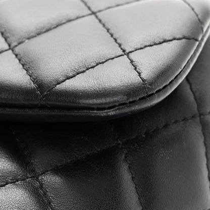 Chanel Calfskin Quilted CC Uniform Flap Belt Bag Black 15 of 16