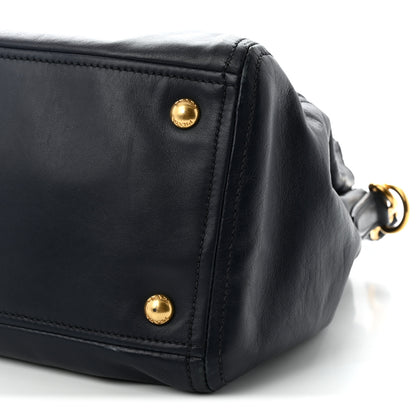 Prada Soft Calfskin Double Zip Shoulder Bag Baltico 10 of 11