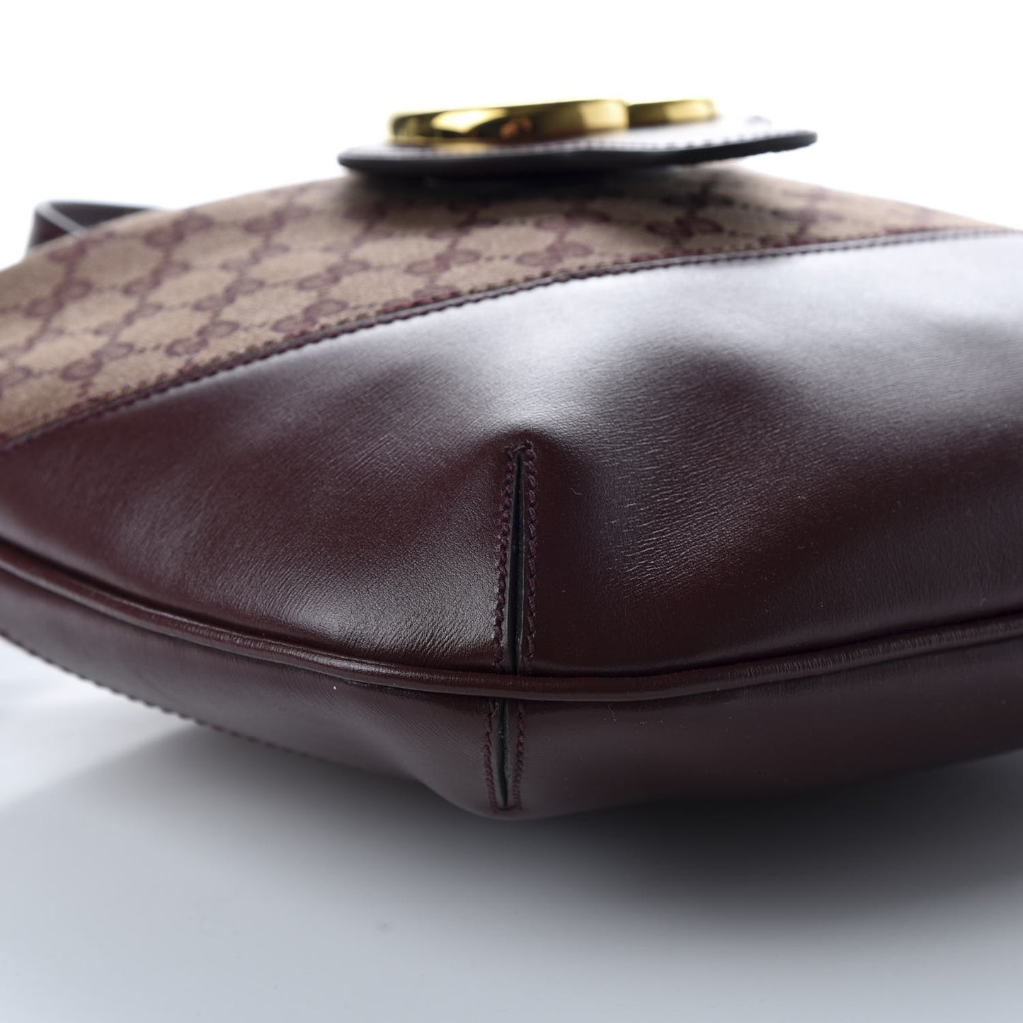 GG Monogram Calfskin Medium Arli Shoulder Bag Sahara Rubino Chardonnay