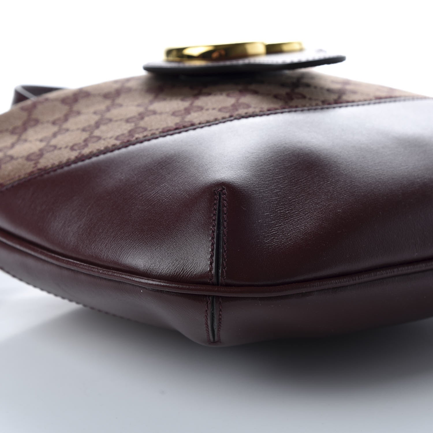Gucci GG Monogram Calfskin Medium Arli Shoulder Bag Sahara Rubino Chardonnay 8 of 10