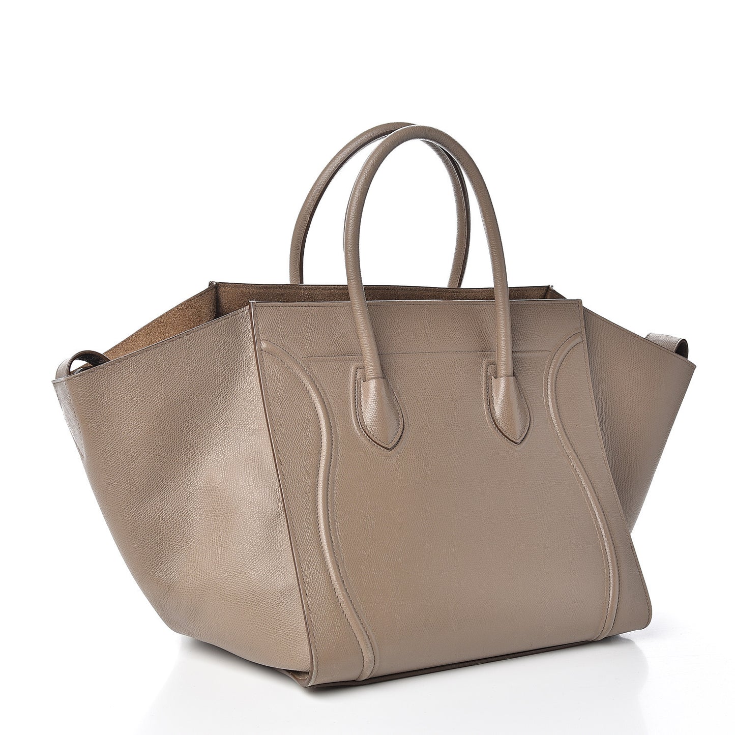 Grained Calfskin Medium Phantom Luggage Taupe