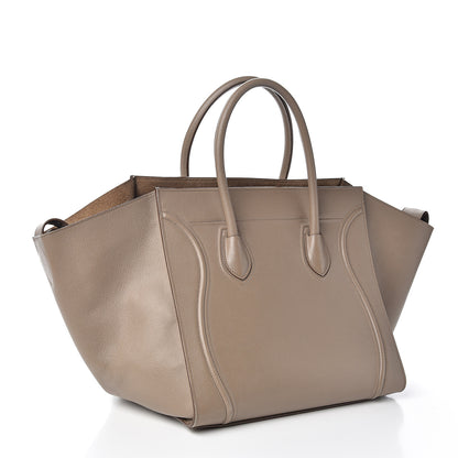 Celine Grained Calfskin Medium Phantom Luggage Taupe 2 of 10