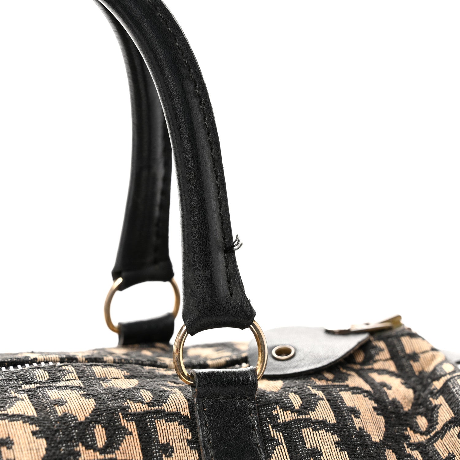 Christian Dior Monogram Boston Black 10 of 12