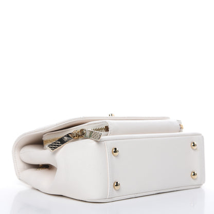 Chanel Caviar Quilted Medium Business Affinity Flap White 3 of 17