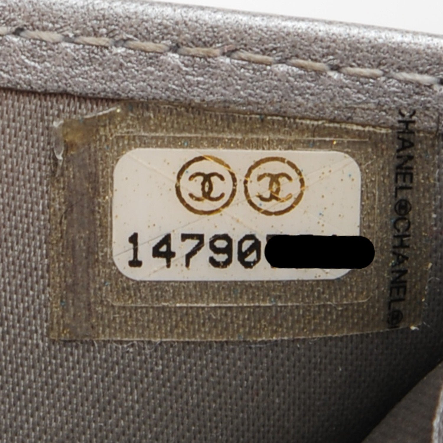 Chanel Lambskin Camellia Embossed Yen Wallet Black 8 of 8