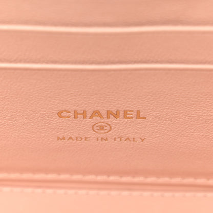 Chanel Lambskin Quilted Sweet Camellia Small Vanity Case With Chain Pink 6 of 11