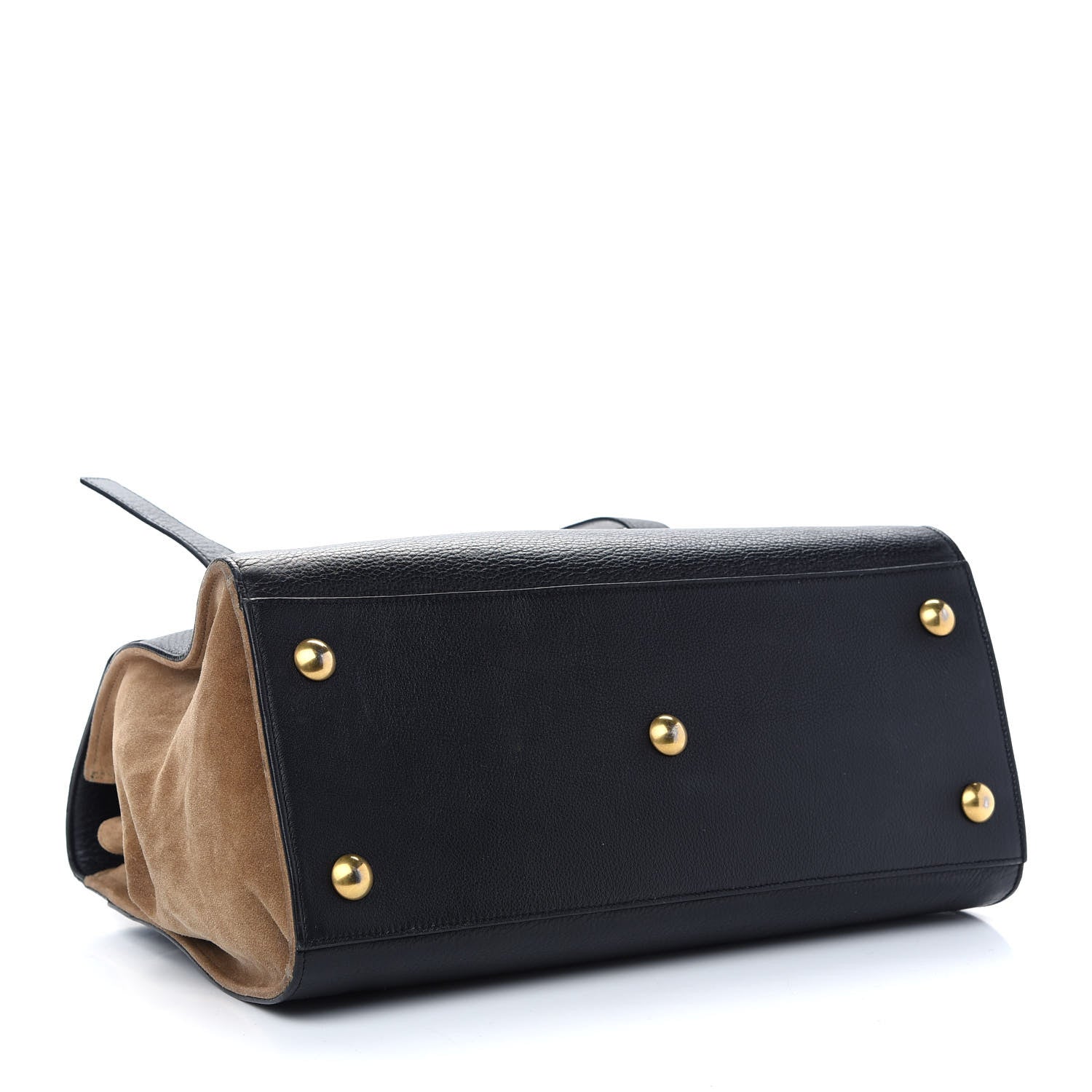 Saint Laurent Calfskin Suede Medium Muse Two Black 4 of 12