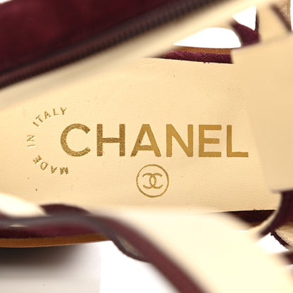 Chanel Suede Gladiator Sandals 38 7 of 10